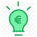 Euro Bulb Idea Icon