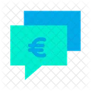 Chat Bubble Euro Chat Business Chatting Icon