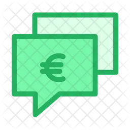 Euro  Chat Bubble  Icon