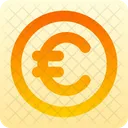 Euro Circulo Dinheiro Euro Moeda Icon