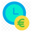Clock Time Euro Icon