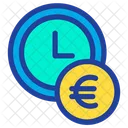 Clock Time Euro Icon