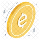 Euro Coin Cash Finance Icon