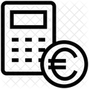 Distintivo De Euro Calculadora Moeda Icon