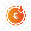Euro Decrease  Icon