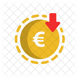Euro Decrease  Icon