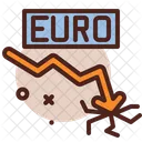 Diminuição do euro  Icon