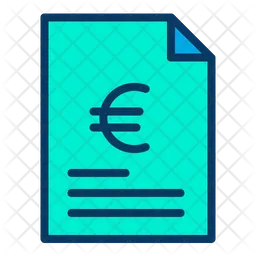 Euro Document  Icon