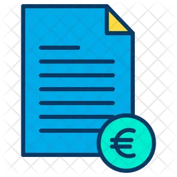 Euro Document  Icon