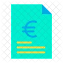 Euro Document  Icon