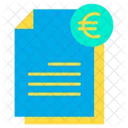 Documentos em euros  Ícone