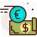 Euro dólar  Icono