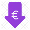 Euro Down  Icon