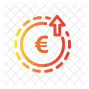 Euro Anstieg Euro Aufwartstrend Finanzgewinn Symbol