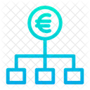 Diagramma Di Flusso Euro Grafico Dei Soldi Icon