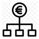 Diagramma Di Flusso Euro Grafico Dei Soldi Icon