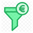 Funnel Euro Filter Icon
