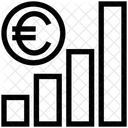 Gráfico del euro  Icono