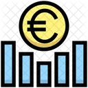 Euro Graph Earning Graph Money Icon
