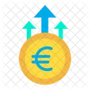 Euro Growth Business Growth Money Growth Icon