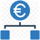 Euro Hierarchy Structure Connection Icon