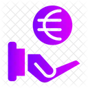 Euro In Hand Icon