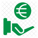 Euro In Hand  Icon