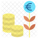 Mgrowth Euro Investment Growth Icon