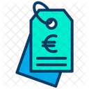 Euro Tag Tag Label Icon