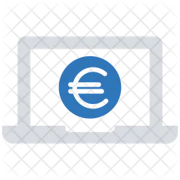 Euro Laptop  Icon
