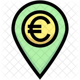 Euro Location  Icon