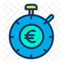 Euro Time Timer Euro Earning Management Icon