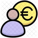 Euro Manager Banker Finance Manger Icon
