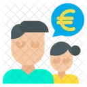 Euro Mann Frau Symbol