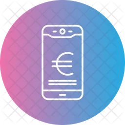 Paiement mobile en euros  Icône