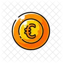 Coin With A Euro Sign On It Icon