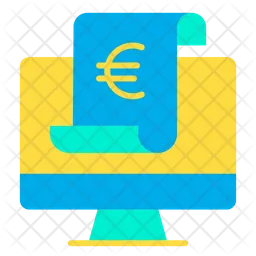 Euro monitor  Icon