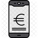 Pagamento Movel Em Euros Euro Celular Icon