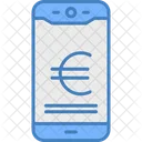 Pagamento Movel Em Euros Euro Celular Icon