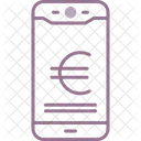 Pagamento Movel Em Euros Euro Celular Icon