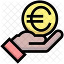 Pagar En Euros Moneda Dar Icono