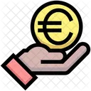 Euro Pay Coin Give Icon