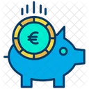 Euro Piggy Euro Money Icon