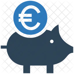 Euro Piggy Bank  Icon