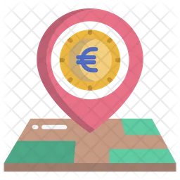 Euro Pin  Icon