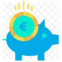 Porquinho Euro Euro Dinheiro Icon