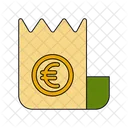 Euro-Quittung  Symbol