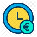 Reloj euro  Icono