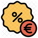 Reduction Euro Offre Icon