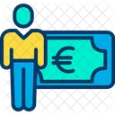 Euro Earning Cash Icon